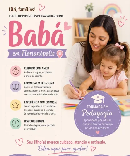 Disponível para babá