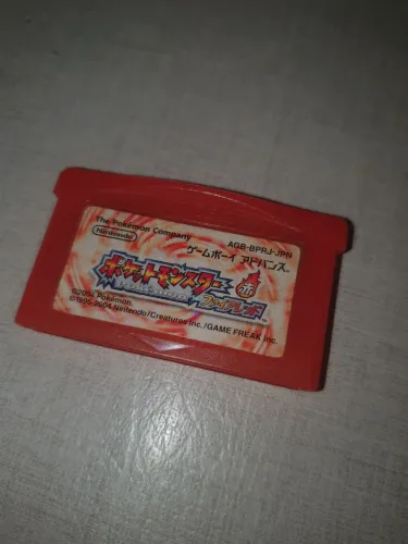 Cartucho Original Pokémon FireRed - Versão Japonesa (Game Boy Advance)