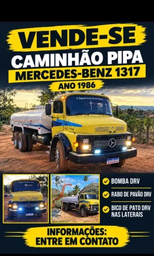 Caminhão Pipa Mercedes BENZ 1317.