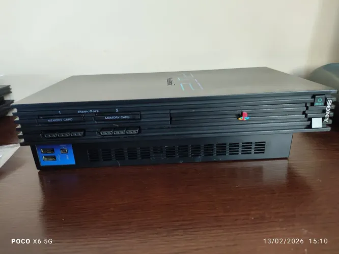 PlayStation 2 fat com adaptador para HD hd