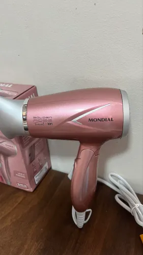 Secador cabelo golden rosê. NOVO