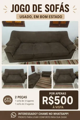 Jogo de sofás 