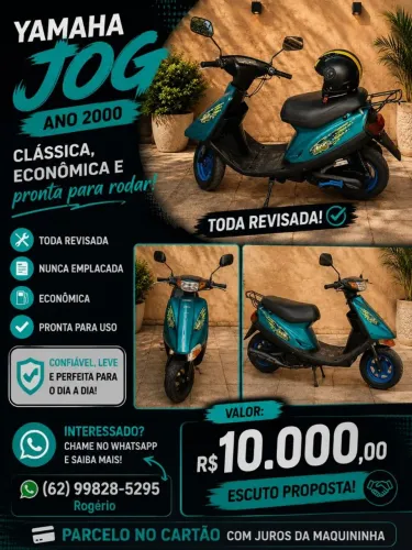 Jog Yamaha 50 ano 2000 nunca emplacada