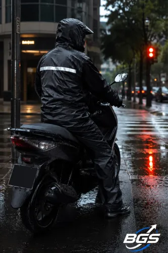 Capa de Chuva Impermeável Motoqueiro Moto Motoboy BGS