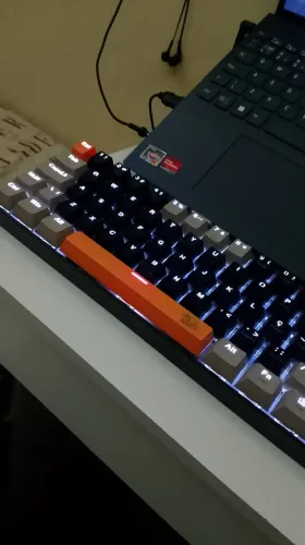 [ORIGINAL] Teclado Mecânico Redragon Lakshimi 60% Switch Brown Laranja PT-BR