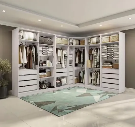 ?Conjunto Closet Kappesberg Adapt Branco 6 Peças 342cm x 263cm
