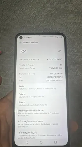 ? LG K61 - 128GB - ÓTIMO ESTADO