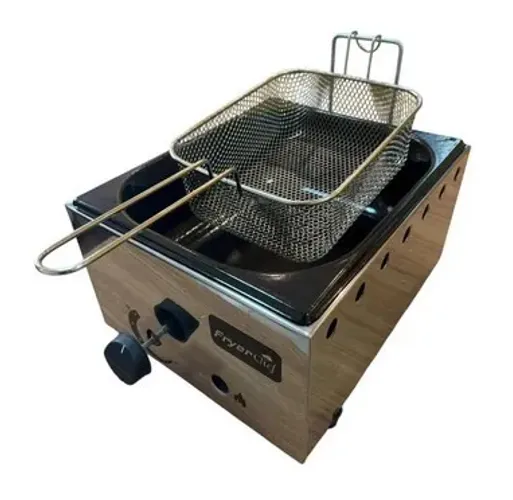 Fritadeira Profissional A Gás Fryer Chef 1 Cuba 5 Litros