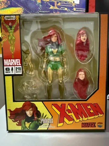 Action Figure Phoenix 218 Mafex Original X-Men Lacrado