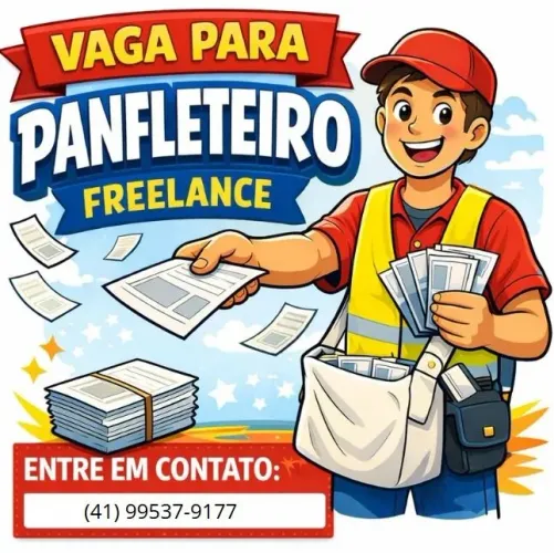 Entrega de panfletos meio período