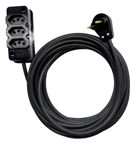 Extensão elétrica 2x1 cabo Pp de 30 metros
