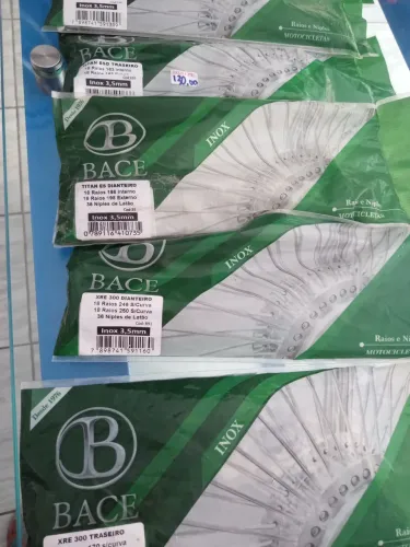 Raios inox bace para todos os tipos de motos