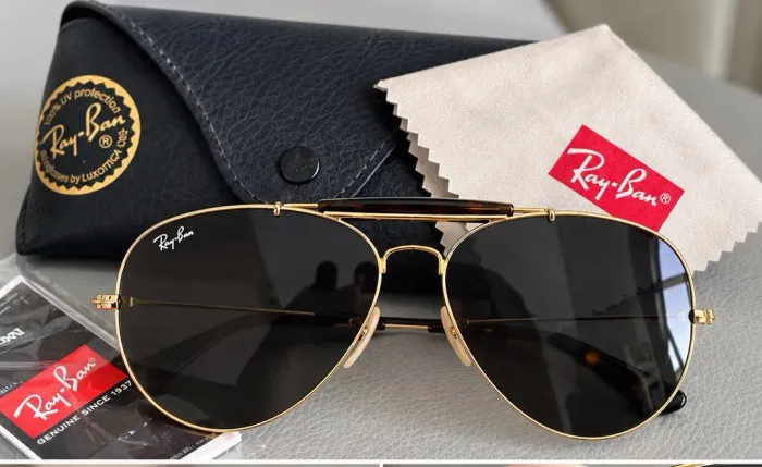 Óculos de Sol Ray-Ban Aviator Classic RB3025 - Dourado | Original