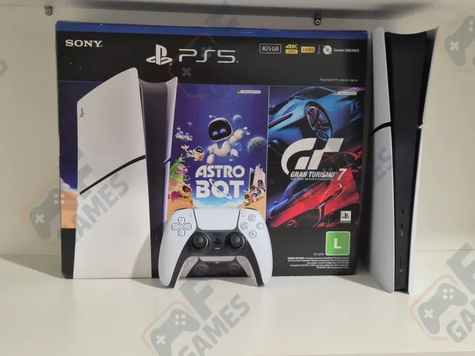 PS5 | Playstation 5 Slim 825GB Digital Seminovo + Garantia | Aceito Cartão!!!