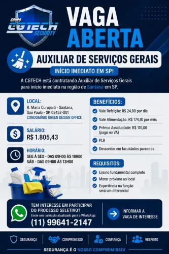 Auxiliar de Limpeza