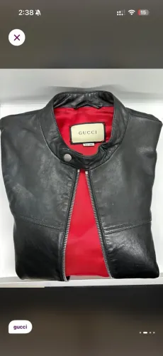 Jaqueta de couro Gucci