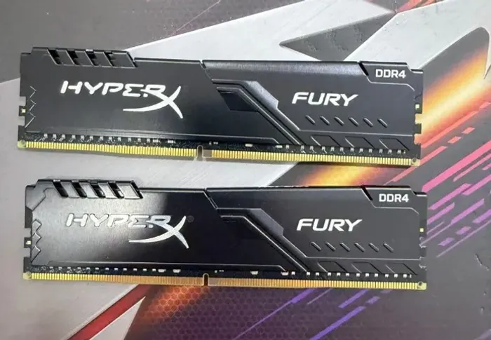 Kit Memória DDR4 64gb(2x32gb) Kingston Hyperx Fury 3200mhz-Loja física