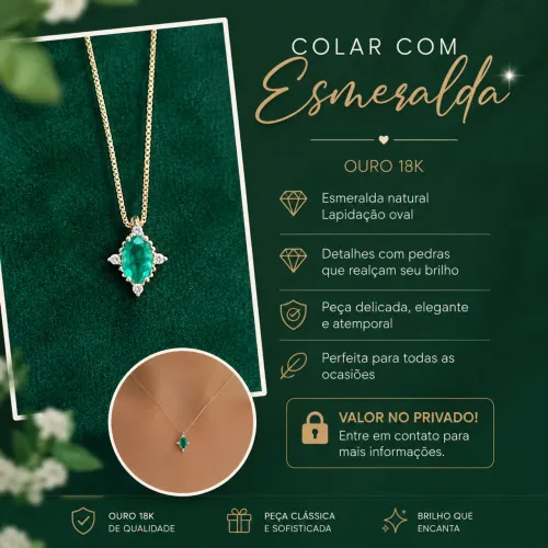 Colar diamante vivara