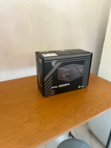 Fonte Msi Mag 650w 80 Plus Bronze Pfc Ativo A650bn Preto