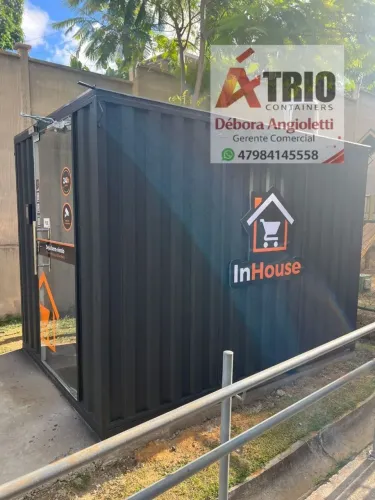 Container mercado modular franquias 