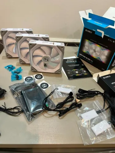 LIAN LI UNI FAN SL120 WHITE V1 - KIT COM CONTROLADORA