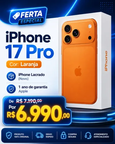 iphone 17 Pro - LACRADO - (preço enquanto durar o estoque) - mais modelos na lista