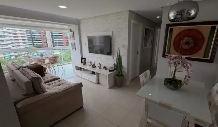 Laguna - Alphaville 1, 80 m², 2 Quartos com Dependência e Piscina