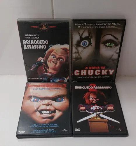 Lote de dvds do Chucky