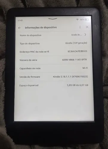 Kindle 10° geração