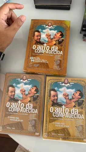 Box de DVD duplo do filme auto da compadecida filme e minissérie.