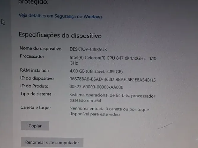 Computador Celeron
