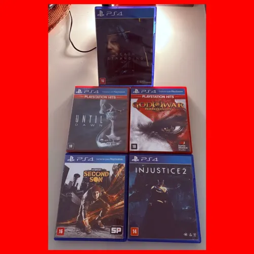 PS4 Play 4 - 5 Jogos Originais Ps5 Play 5