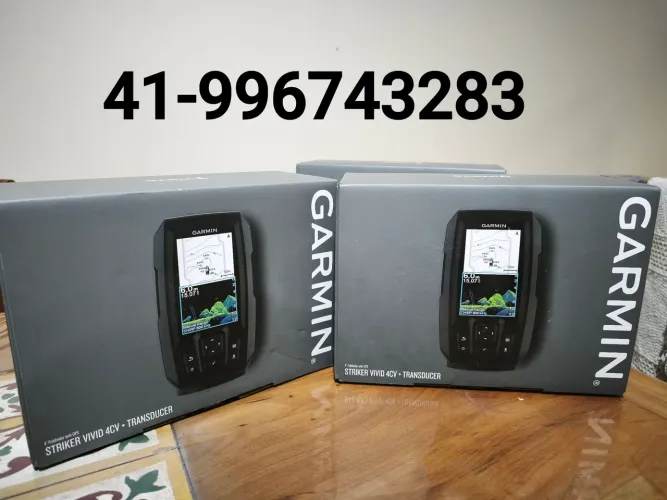 GPS Garmin Striker Vivid 4CV + Transdutor GT20/Novos/12Meses Garantia
