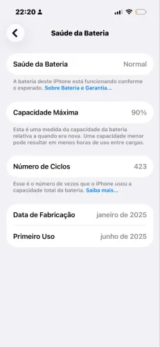 Celular 15 usado mais sem marcas de uso
