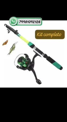 Vara de pesca kit completo 1.70mtrs pescaria Levi e média, pronta entrega