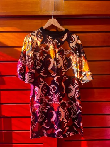 Vestido T-Shirt FARM estampa onças M