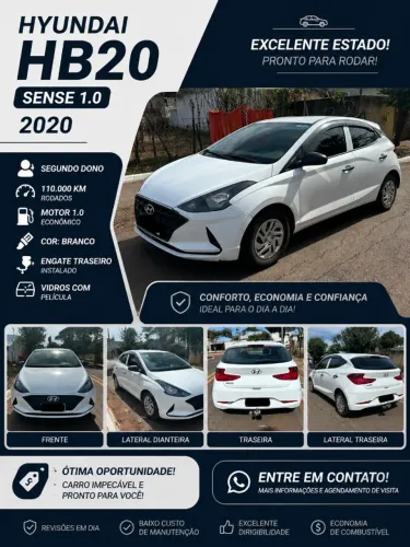 Hyundai HB20 Sense 1.0 Flex 12V MEC 2021