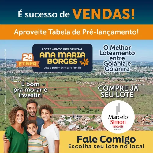 Lotes Ana Maria Borges Parcelados ( Goianira. Goiás)