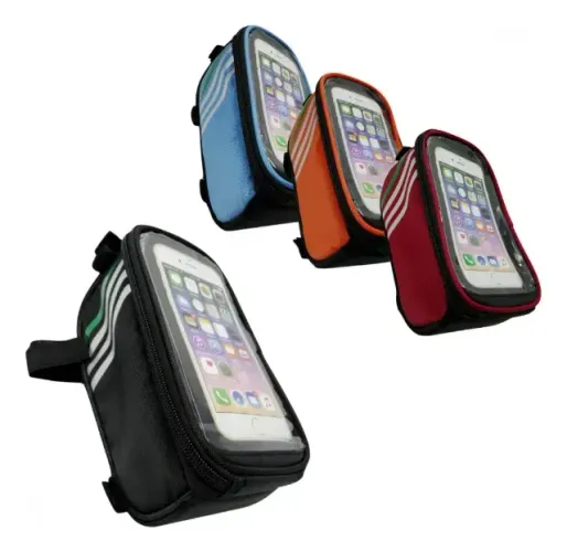 Bolsa Porta Celular Altomex Bike Preto Resistente A Chuvisco