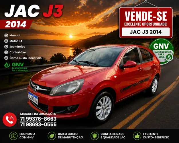 JAC J3 1.4 16V 5P Mec. 2014