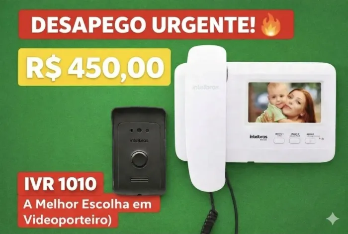 Videoporteiro Intelbras IVR 1010 Novo Nunca Usado