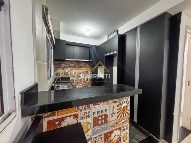 Apartamento para venda e ou locação com 44m², 2 quartos, 1 banheiro e 1 vaga de garagem