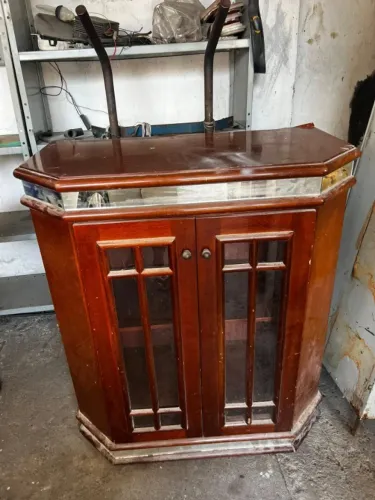 armario de madeira rack rustico
