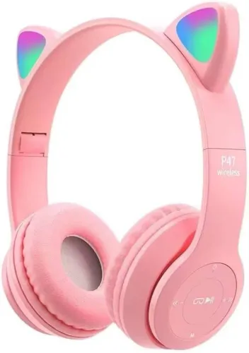 Fone de ouvido bluetooth com led