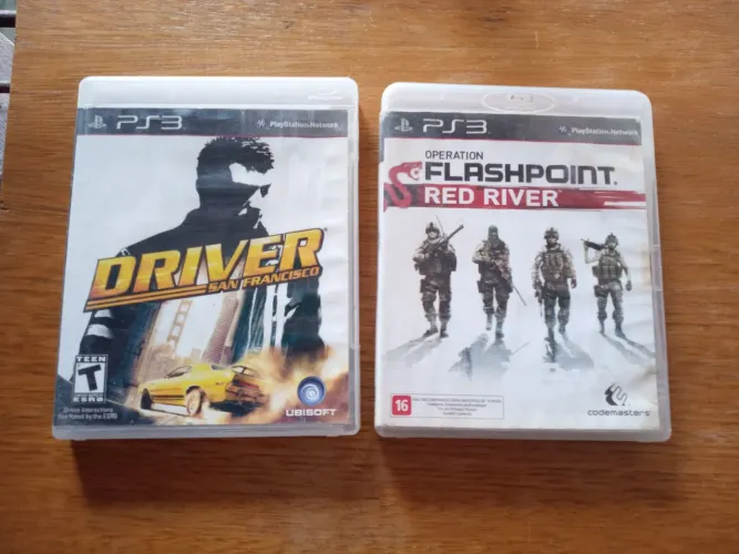 Vendo DRIVER SAN FRANCISCO + FLASHPOINT RED RIVER (juntos) originais para o PS3 !
