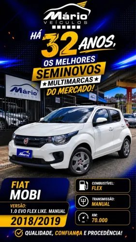 Fiat Mobi Like 1.0 Fire Flex 5P. 2019
