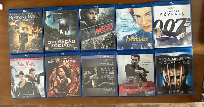 Lote filmes Bluray 10 filmes