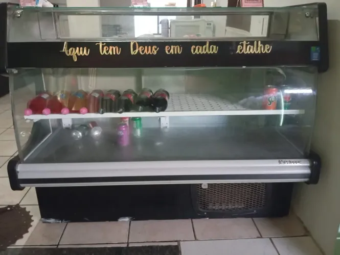Vendo balcão gelopar horizontal refrigerado gelado e quente e frio