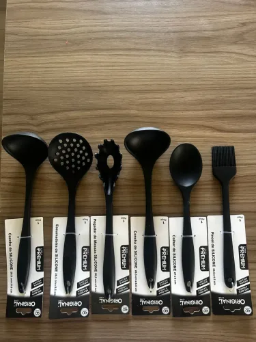 Kit com 5 colheres de silicone