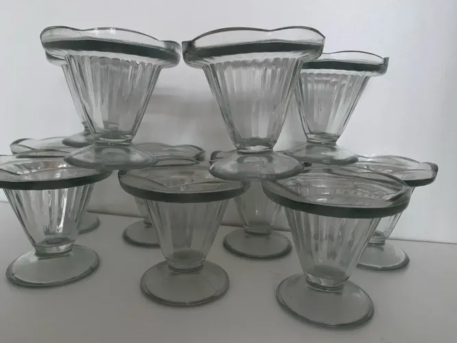 Taças de vidro sorvete /sundae